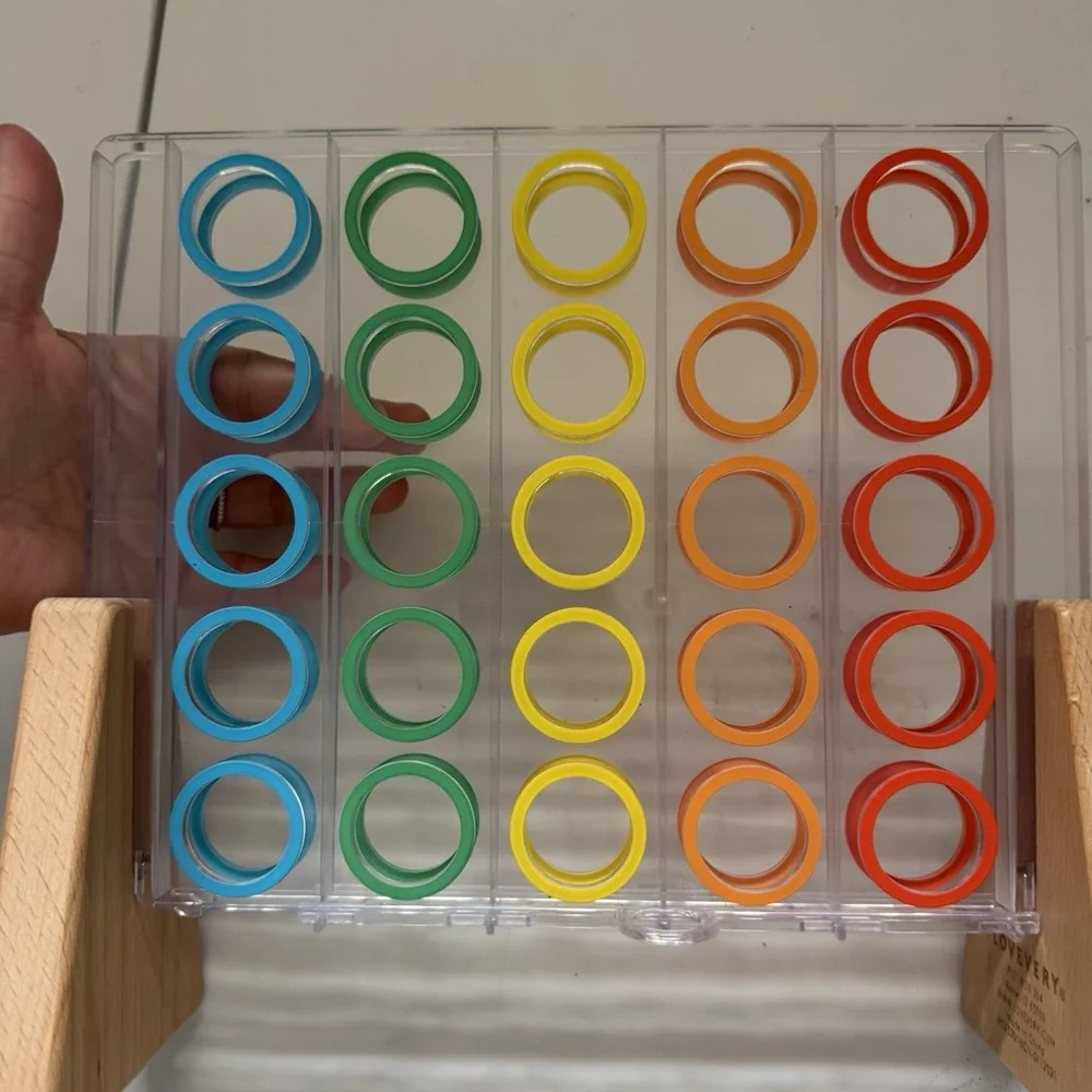 Lovevery Drop & Match Dot Catcher Game Wood & Acrylic FRAME ONLY NO DOTS